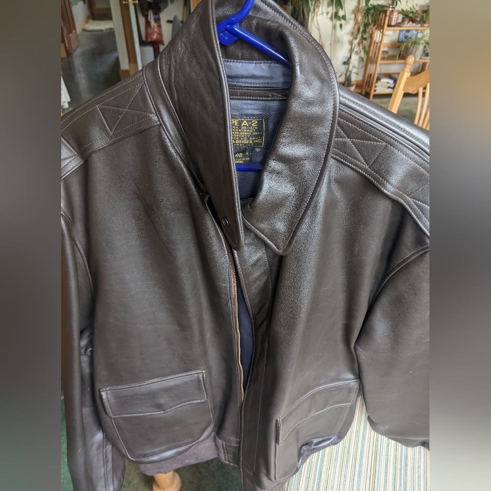 Type A-2 leather flight jacket